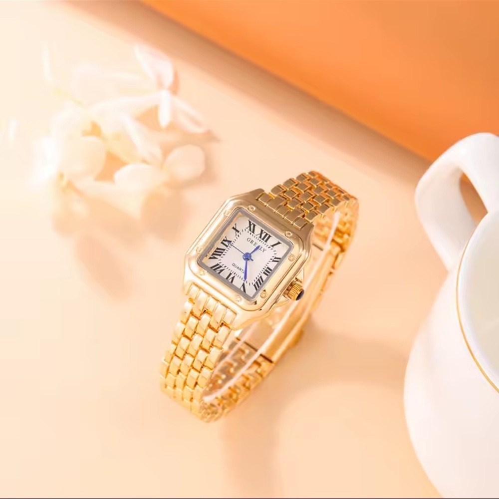 Panthere Classic Rectangle Stainless Steel
Gold Watch - Picture 7 of 9
